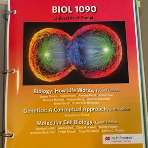 Loose BIOL1090 Guelph textbook
